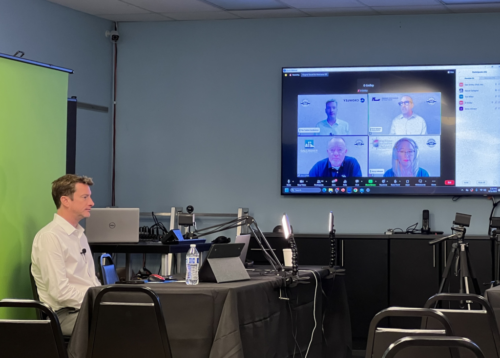 Mark Curtis, Director Emergency Management & Business Continuity at Crowley Marine hosts panel of online participants for Tactics Conference session on Empowering the Next Generation.